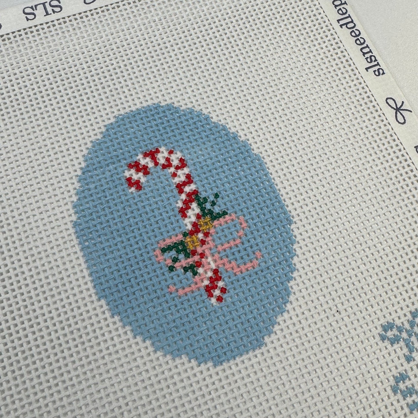 Candy Cane Needlepoint Canvas