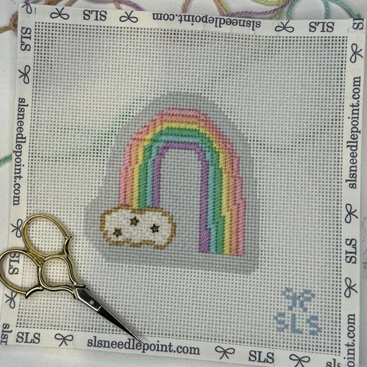 Rainbow Beginner Needlepoint Canvas