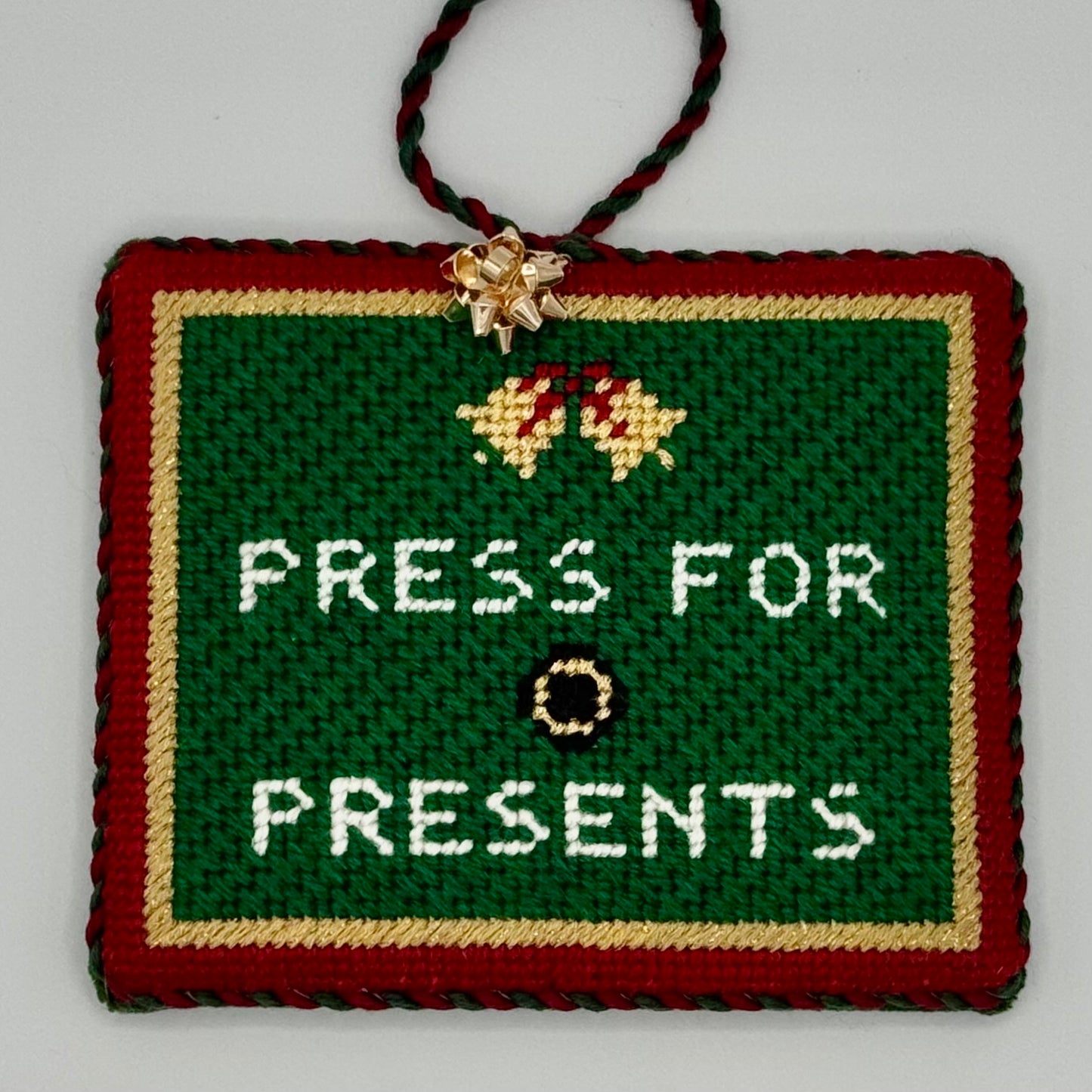 Bow Charm for Needlepoint Finishing