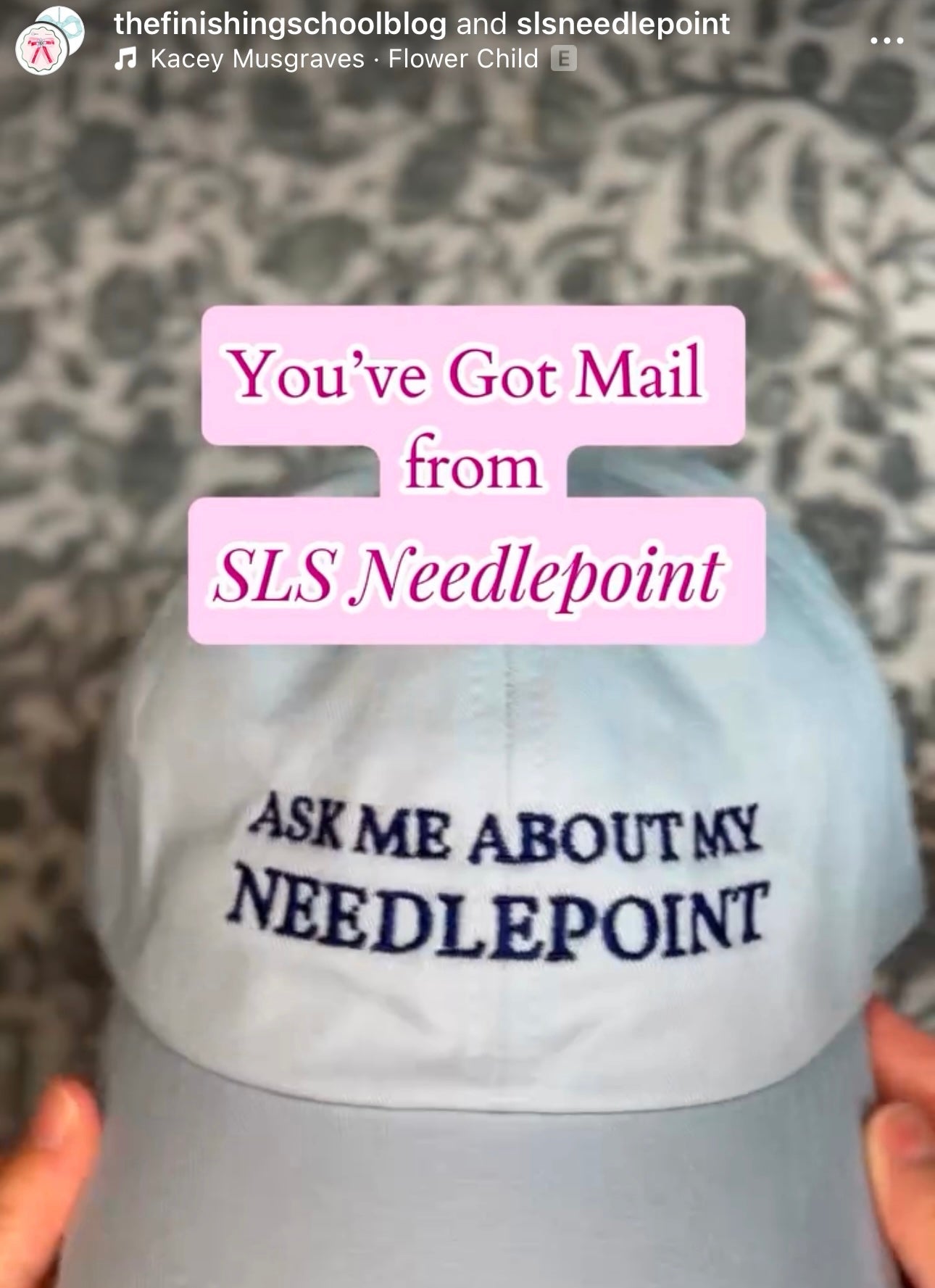 Ask Me About My Needlepoint Hat