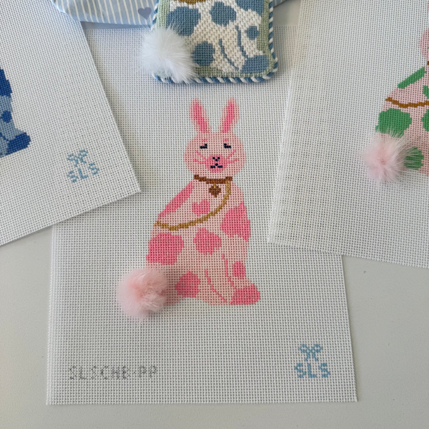 Mink Pom Pom Needlepoint Finishing Accessory