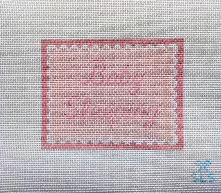 Baby Sleeping - Pink Scallop