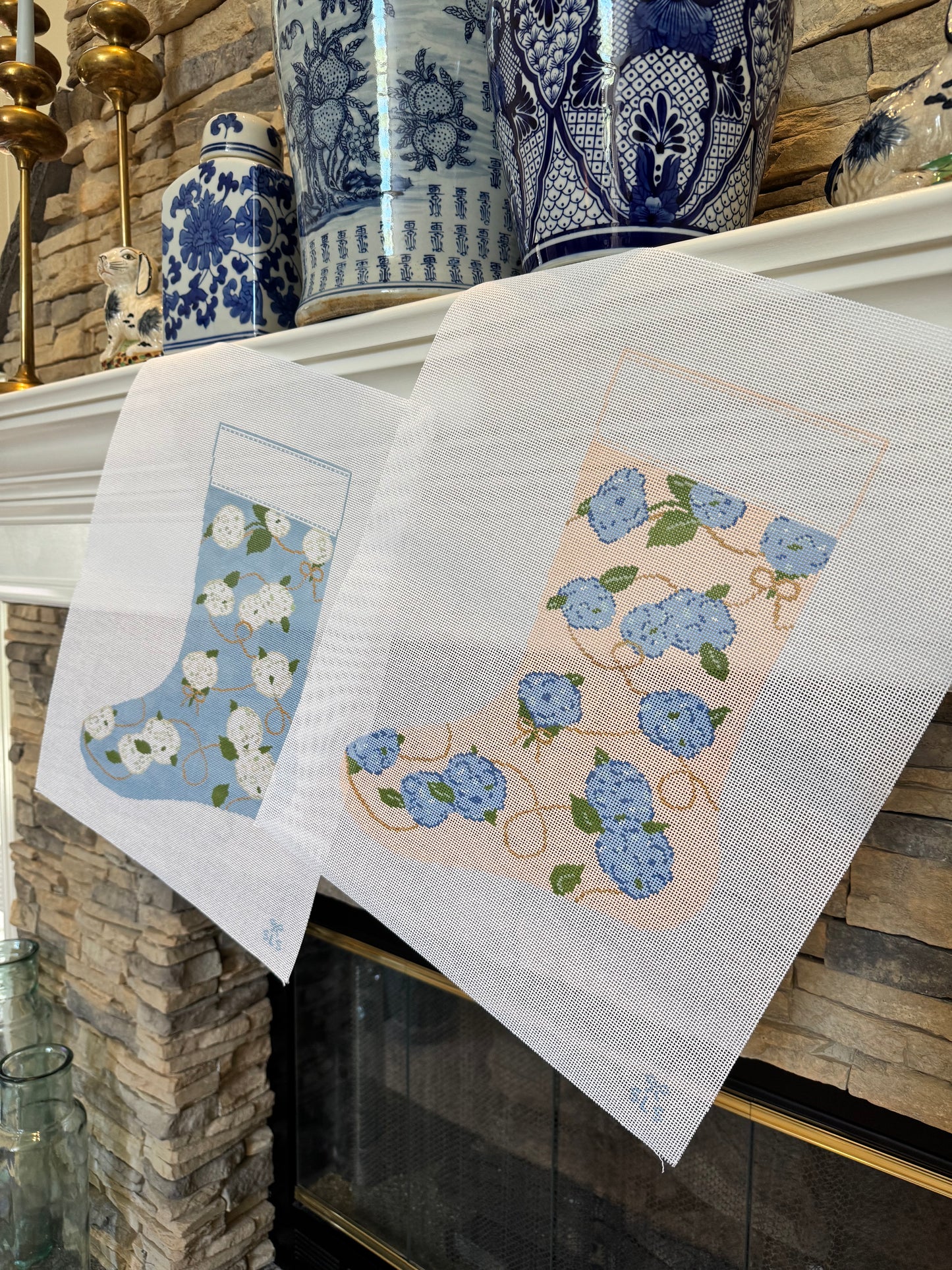 Hydrangea Stocking Blue