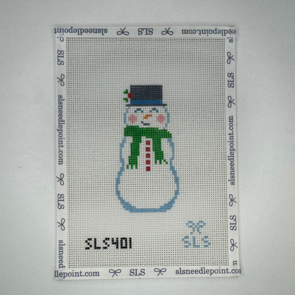 Happy Snowman Needlepoint Canvas