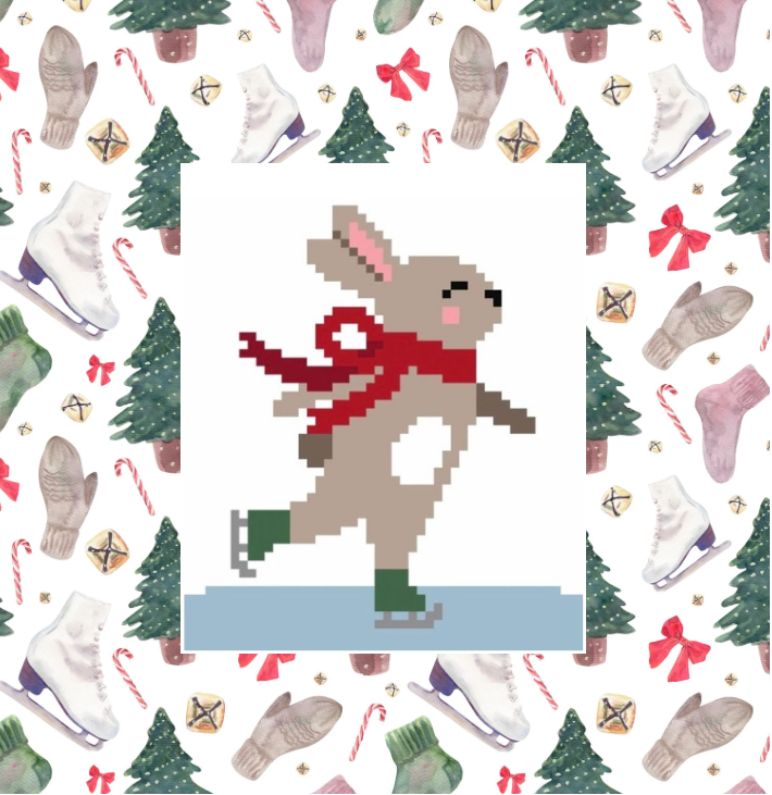 Ice Skating Bunny - Chart for Charity 2025
