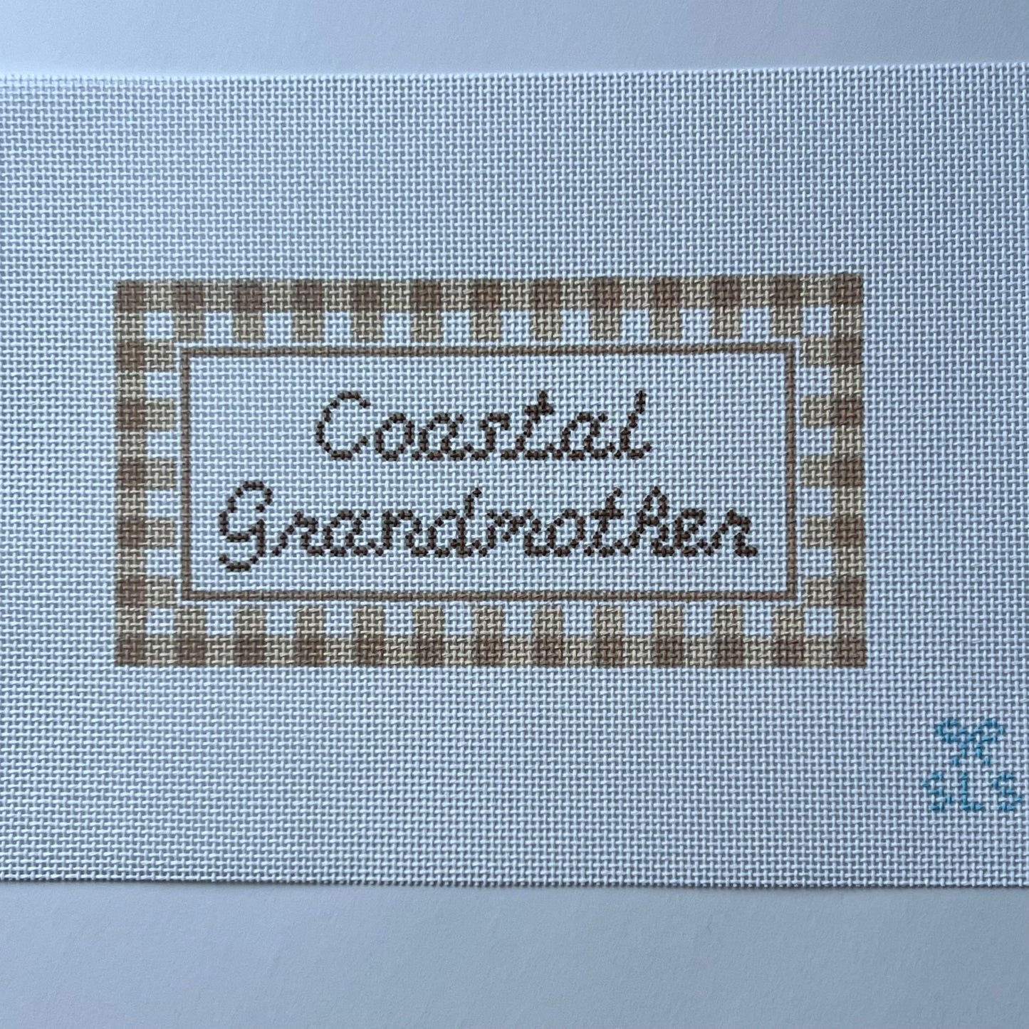 Coastal Grandmother Needlepoint Canvas