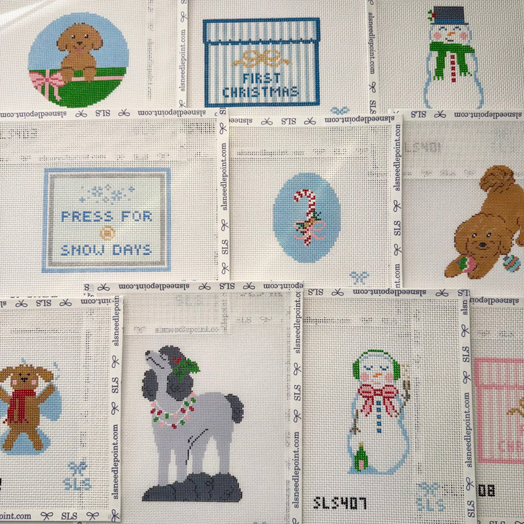 Winter Needlepoint Canvases