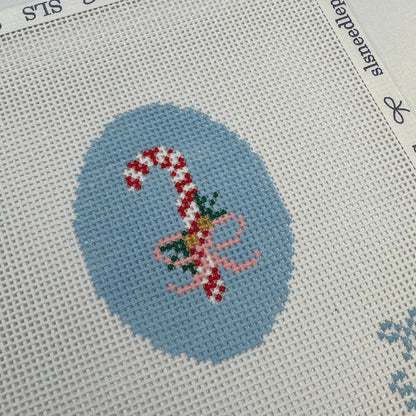Candy Cane Needlepoint Canvas