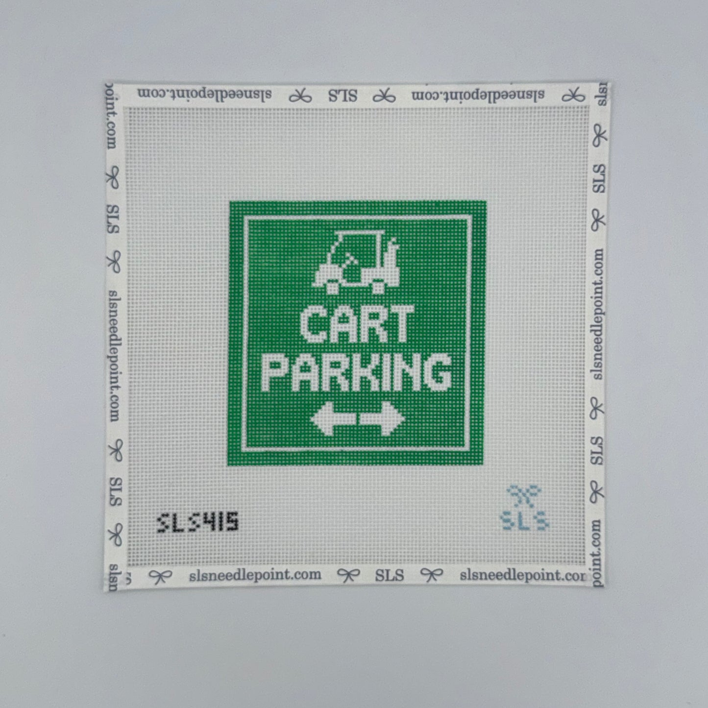 Cart Parking Needlepoint Canvas