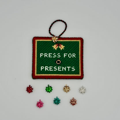 Bow Charm for Needlepoint Finishing