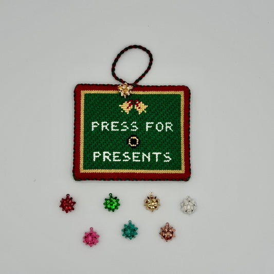 Bow Charm for Needlepoint Finishing