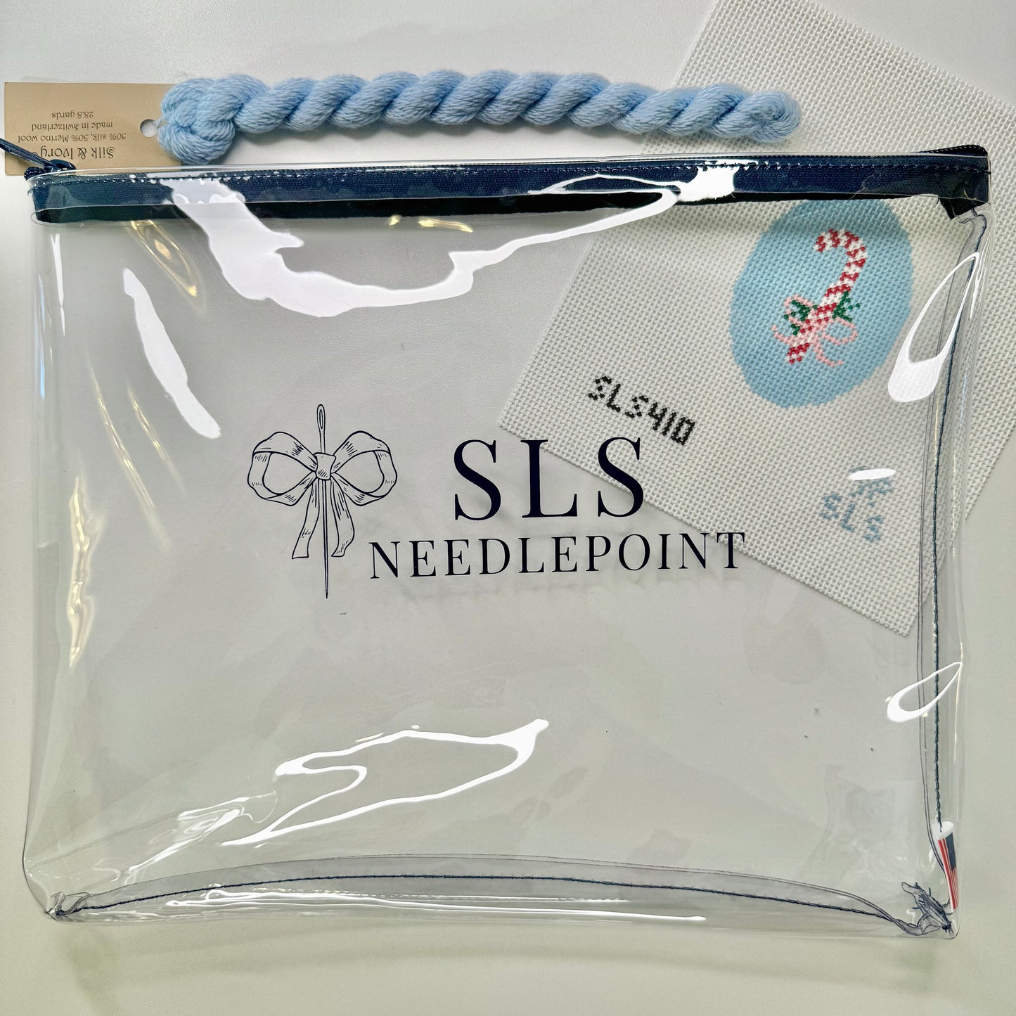 SLS Needlepoint Zippered Project Bags