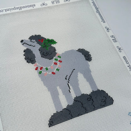 Fancy Poodle Needlepoint Canvas