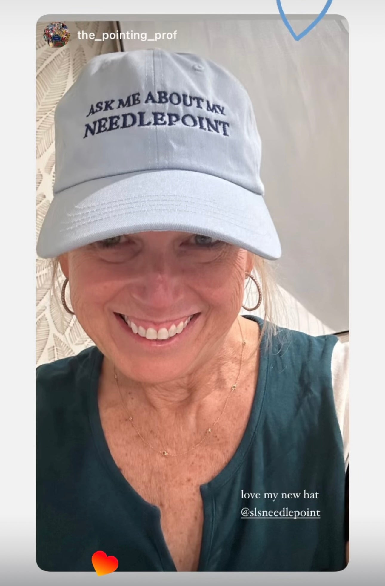 Ask Me About My Needlepoint Hat