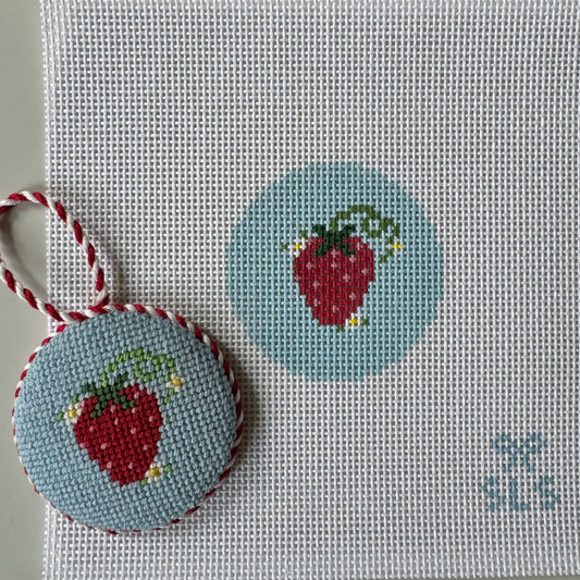 Strawberry on Blue