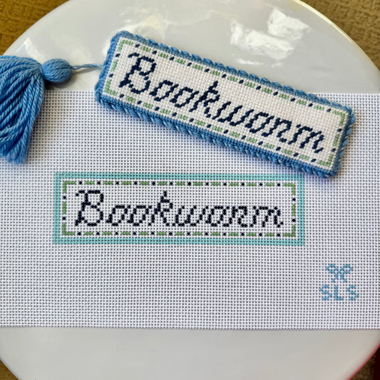 Bookworm Needlepoint Canvas