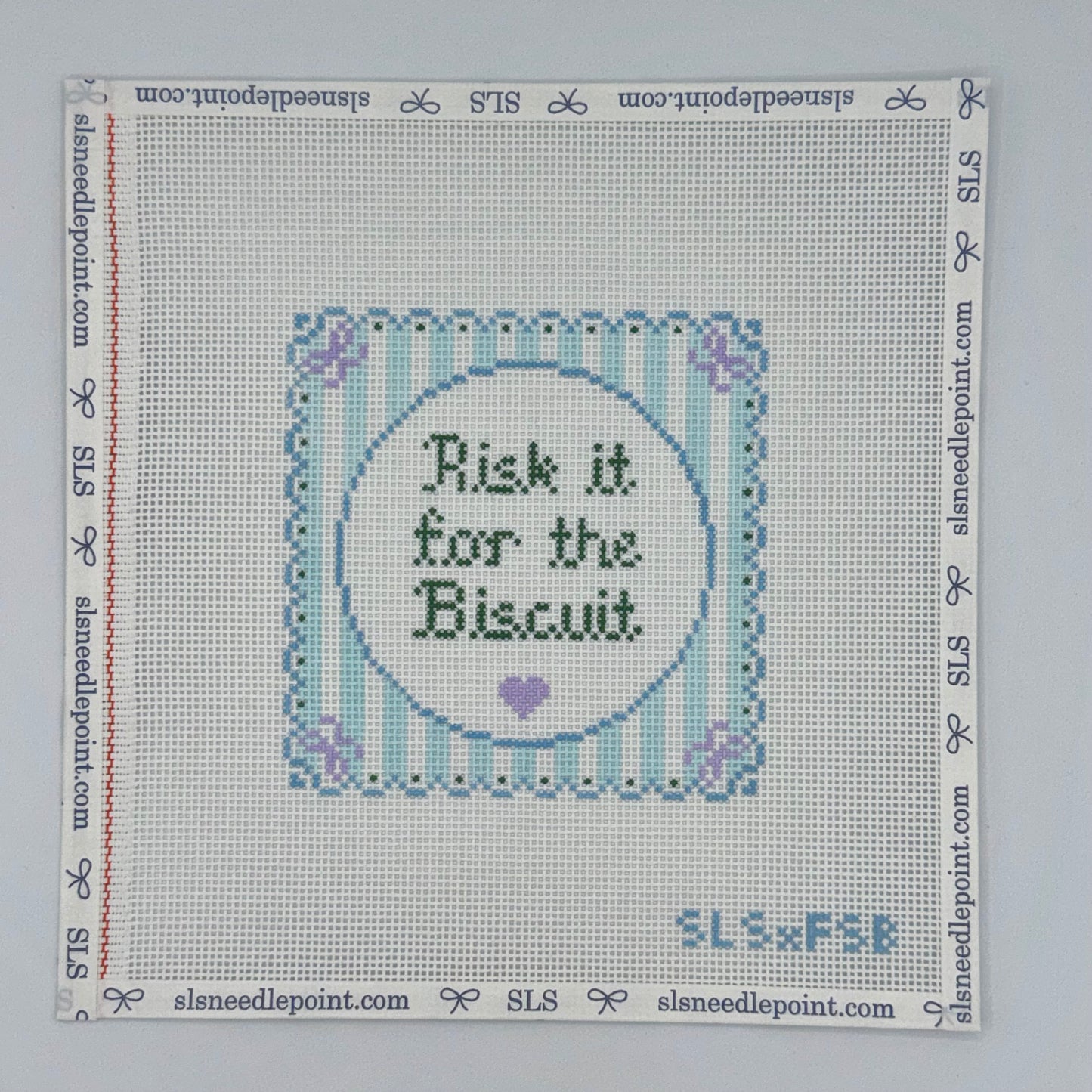 PRE-ORDER Risk It for the Biscuit Needlepoint Canvas