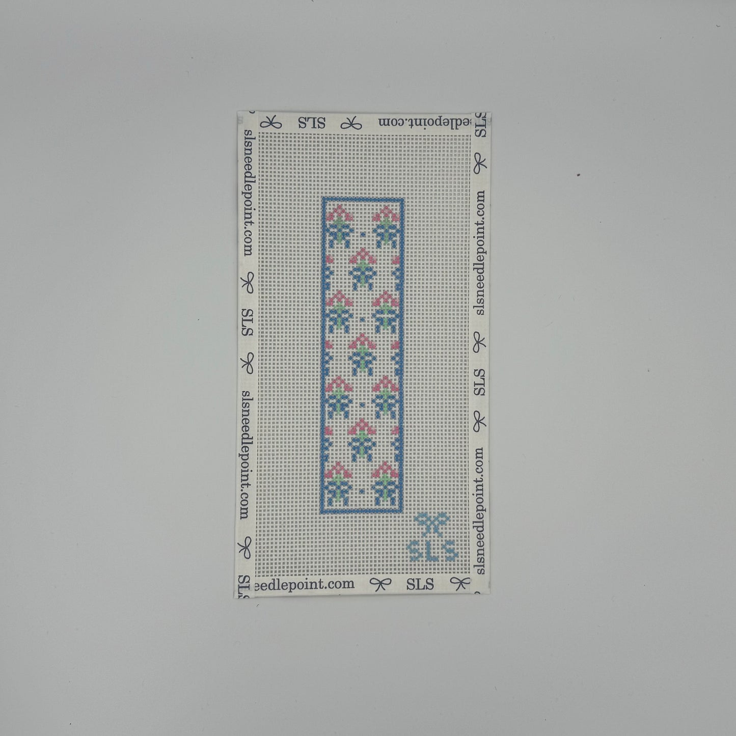 Bouquets and Bows Needlepoint Canvavs, Pink