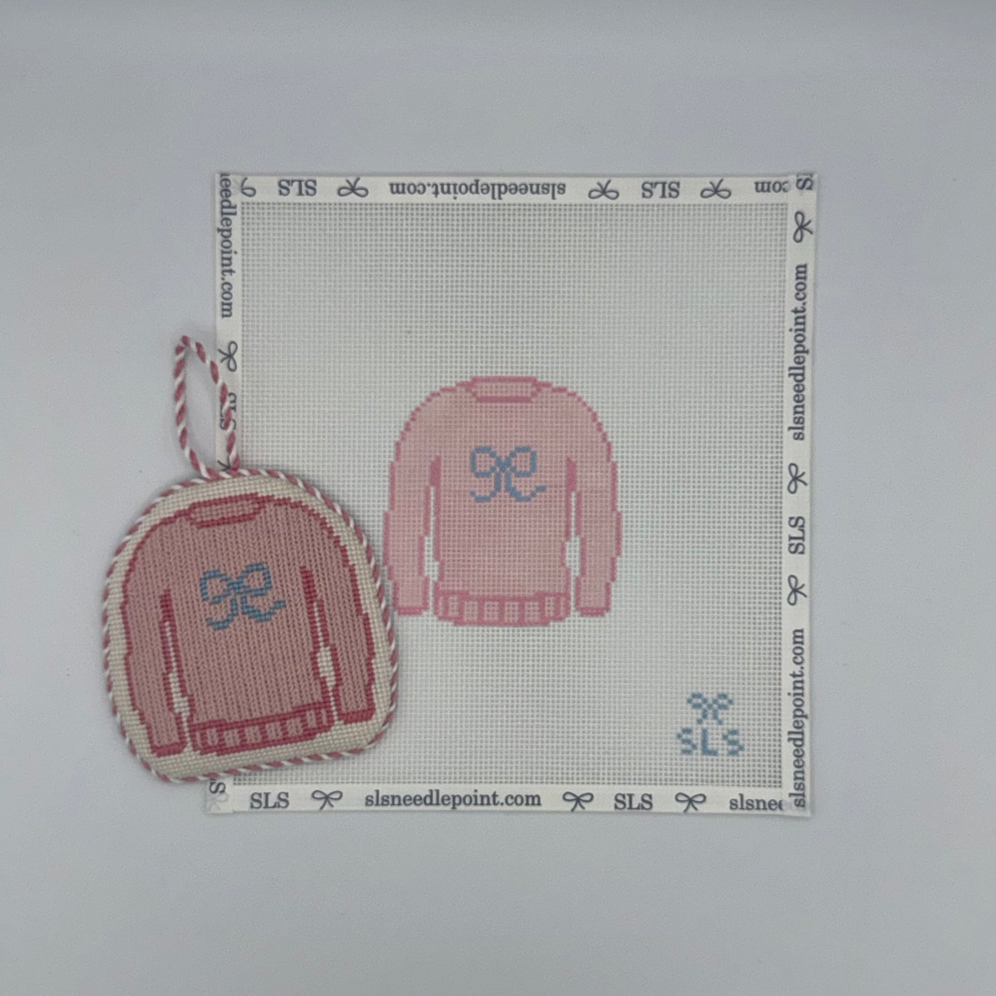 Bow Sweater Needlepoint Canvas